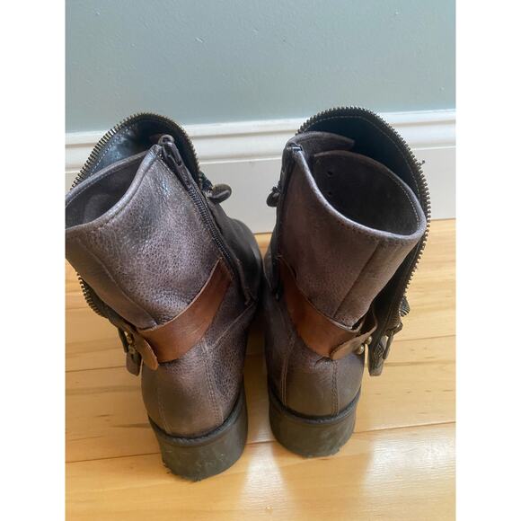 L’IDEA Brown Leather Boots with Sequins Size 39 - Picture 6 of 7